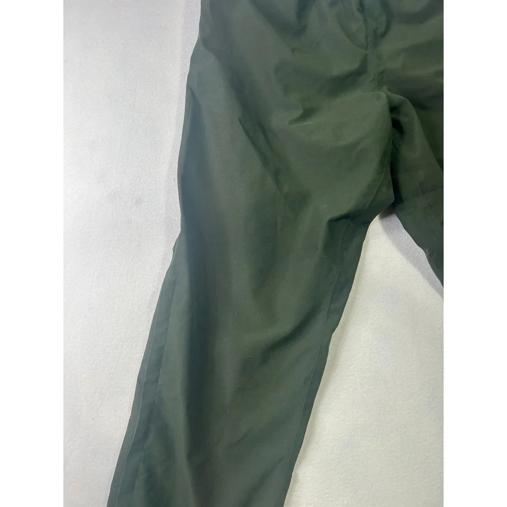 Olive Green Outdoor‎ Cargo Pants Elastic Waist Drawstring D-Ring Hiking Trousers